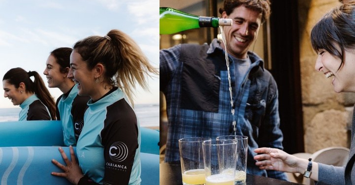 Clase de surf y tour de pintxos en San Sebastián