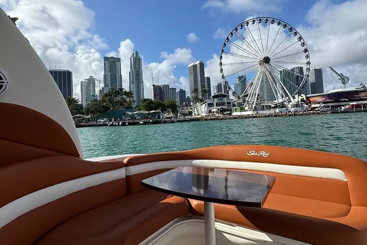 Private Captained Boat Tour in Miami for up to 12 Passengers
