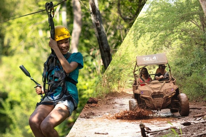 Zipline and Off-Road ATV Adventure Combo