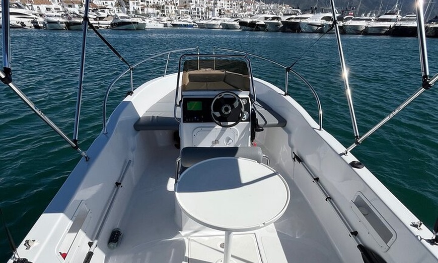 Image 2: Marbella Self Drive Boat Rental with Dolphin Sighting