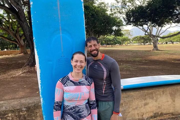 Group Surf Lessons for beginners on the North Shore of Oahu