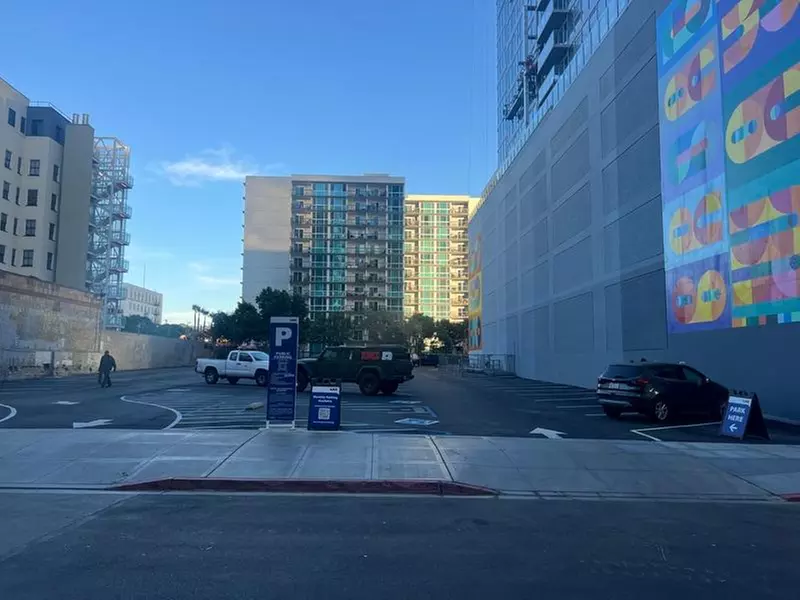 Parking at 8th & Broadway N. Lot