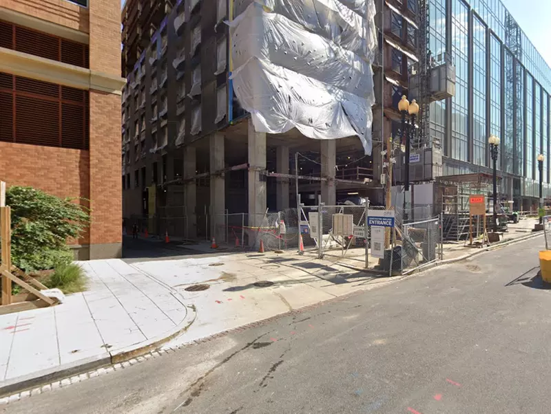 Parking at Alley Entrance - 601 New Jersey Ave. NW. Garage