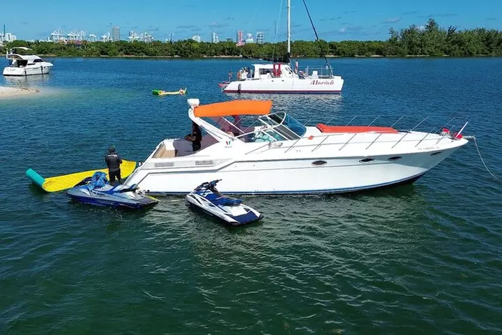 50ft Orange Searay Miami Yacht Rental