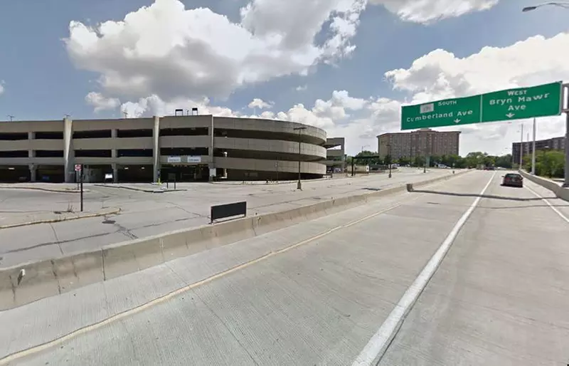 Parking at CTA Blue Line Cumberland Garage