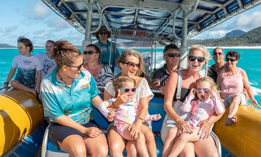 Image 9: Ocean Rafting: Whitehaven Beach, Snorkelling & Hill Inlet Lookout