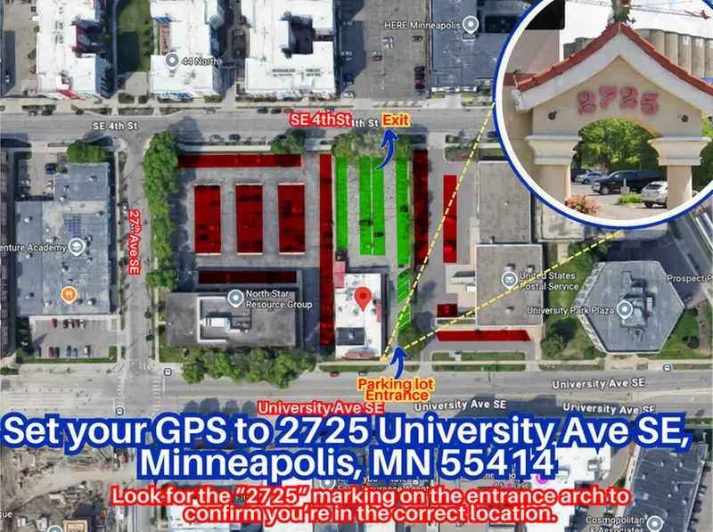 Parking at 2725 University Ave. SE Lot