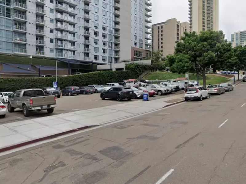 Parking at 801 B St. Lot
