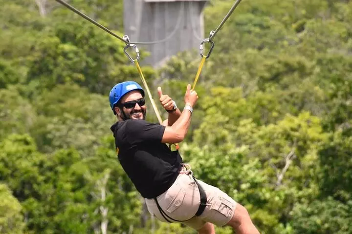 ATV with Ziplines and Cenote From Cancun
