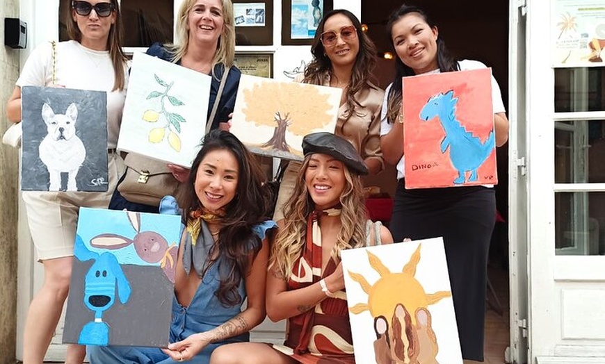 Image 11: 2 heures Activité privée de peinture à Vallauris Artist Studio
