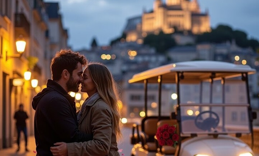 Image 4: Le Tour d'Amour Le panier de golf privé de la Saint-Valentin à Paris