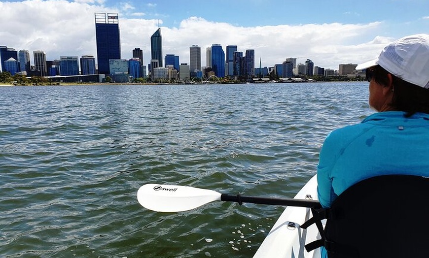 Image 1: Evening City Lights Kayak Tour in South Perth