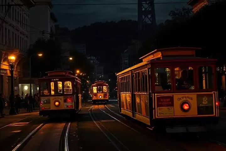 Cable Car NIGHT Ride with Audio Tour in San Francisco - Primary Image