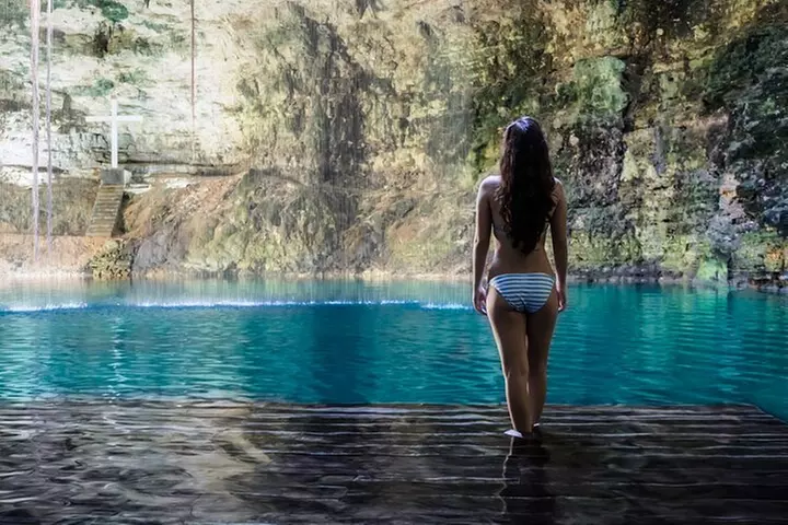 Chichen Itza Ruins, Cenote Ikkil & Hubiku, Valladolid and Buffet