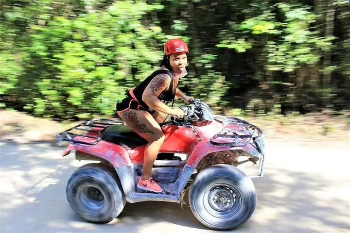 ATV Single Zipline and Cenote Extreme Combo 3x1 from Cancun