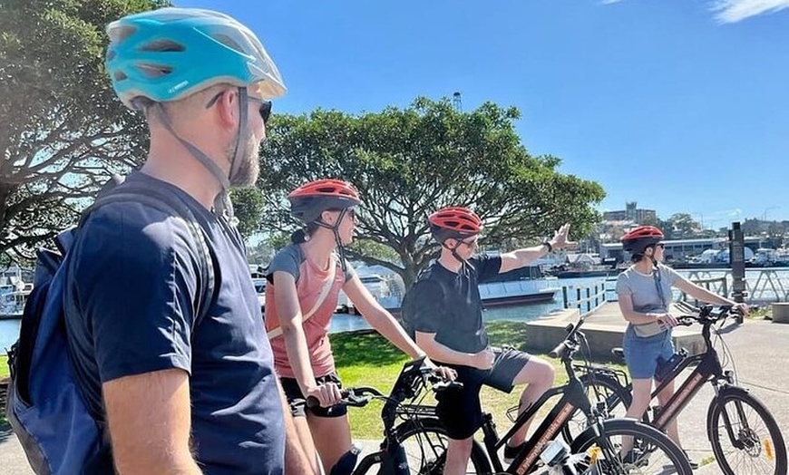 Image 3: Guided Electric Bike Tour of Sydney with Bluetooth helmets