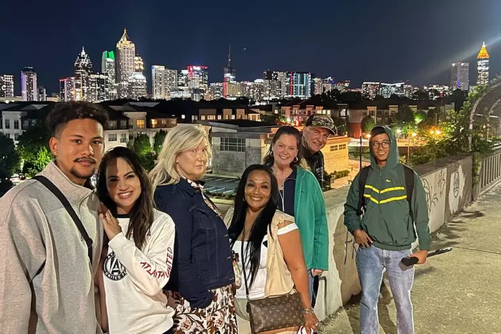 City Lights Atlanta Night-Time Tour with Photos & Dinner Stop