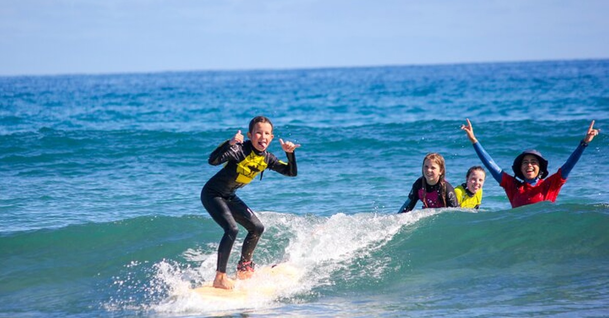 Clases particulares de surf en familia en Las Palmas