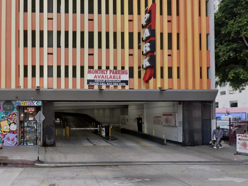 Parking at 530 S. Spring St. Garage