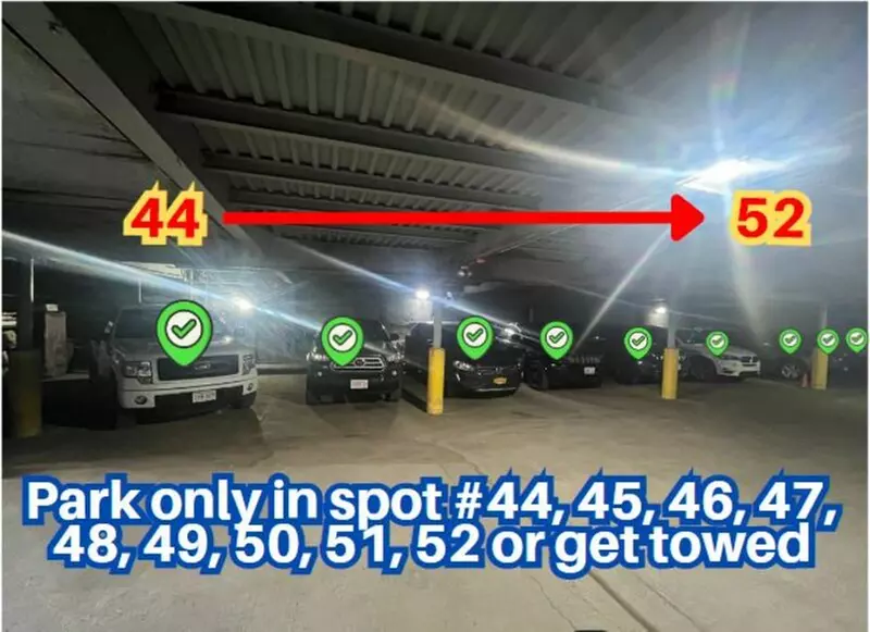 Parking at 277 Northampton St. Garage - Spot #44 - 52