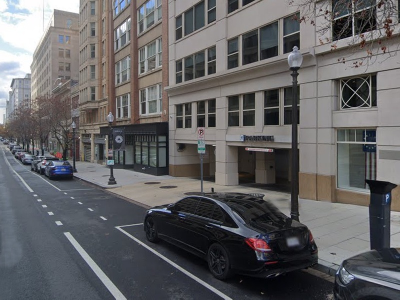 Parking at 901 E. St. NW. Garage