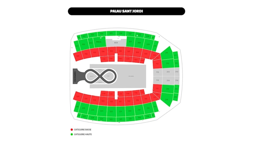 Image 2: ✈ ESPAGNE | Barcelone - Concert Lady Gaga à Barcelone - Cat. Tribun...