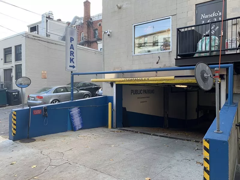 Parking at Alley Entrance - 2631 Connecticut Ave. NW. Garage