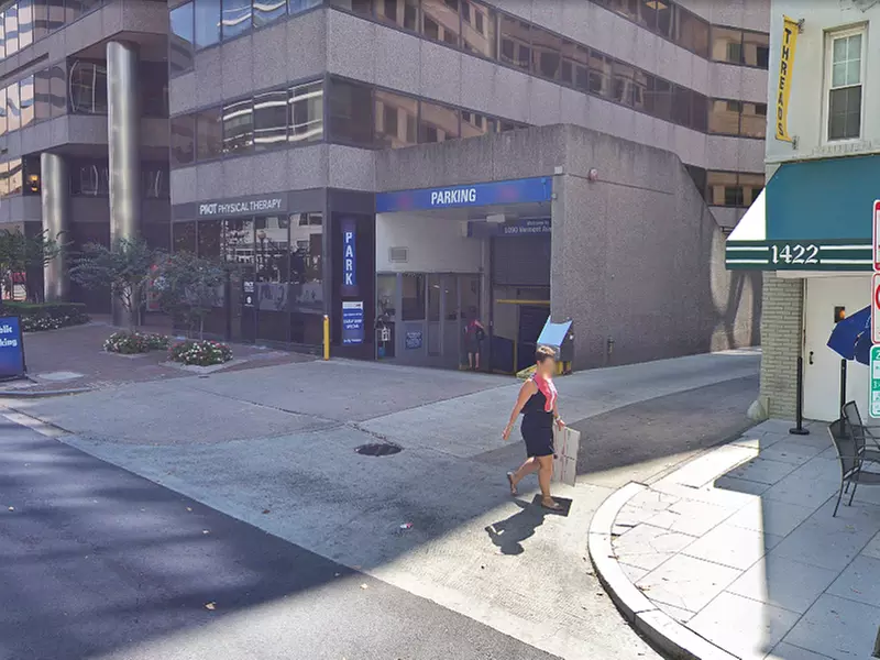 Parking at 1090 Vermont Ave. NW. Garage - Keys Held