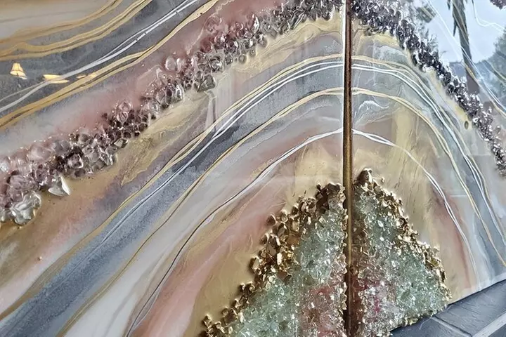 Epoxy Resin Geode Painting Art Class - Primary Image