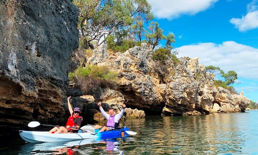 Image 1: Cliffs and Caves Kayak Tour in Swan River