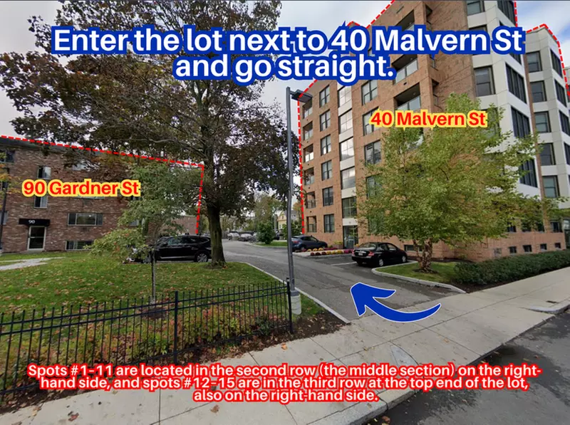 Parking at 90 Gardner St. - Lot