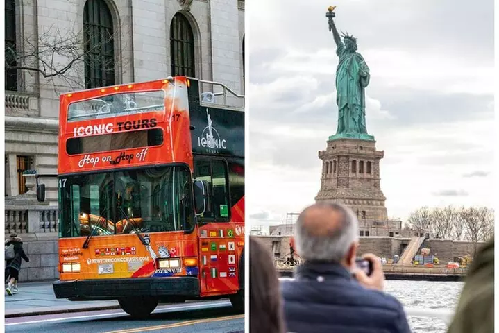 Express Sightseeing Bus Tour with Statue of Liberty Cruise Combo - Primary Image