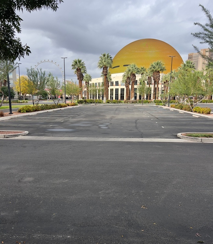 Parking at Sphere Parking Lot