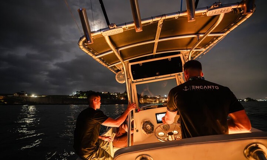 Image 41: Private Old San Juan Bay Boat Sunset-Night Cruise