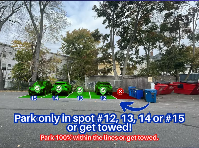Parking at 90 Gardner St. - Lot