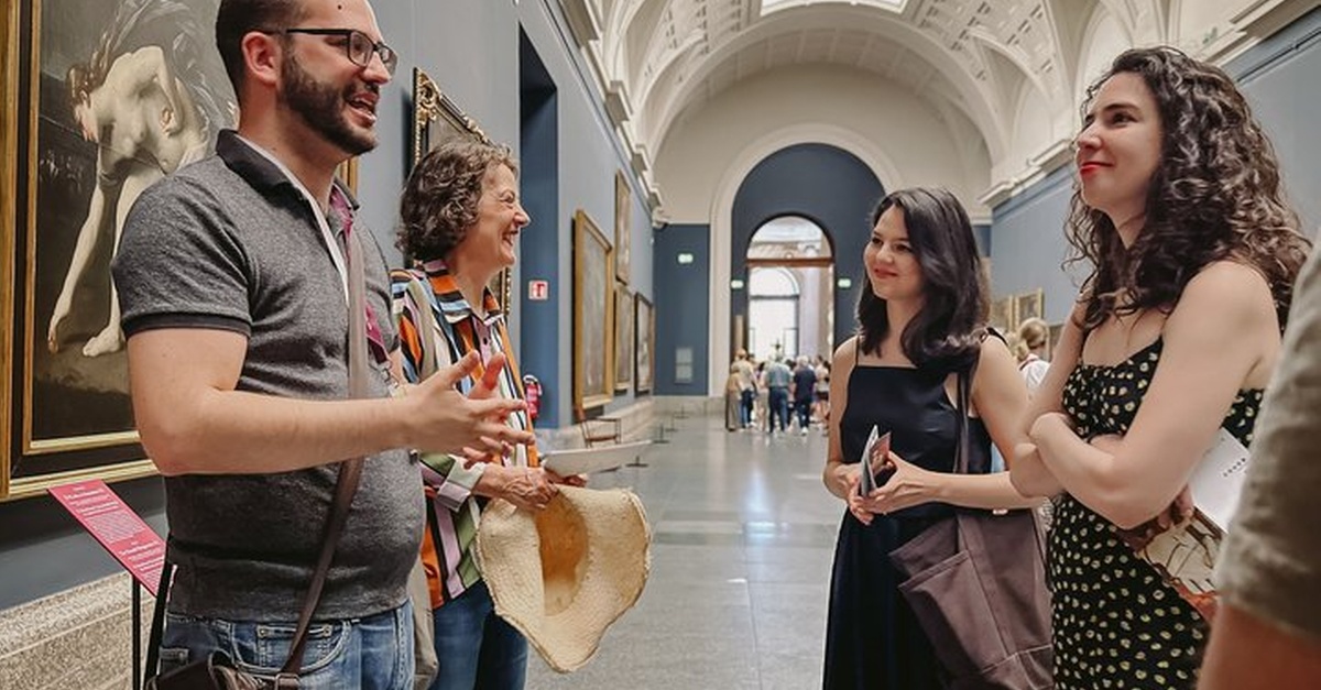 Cartel de Desayuno español y visita guiada al Museo del Prado en Madrid