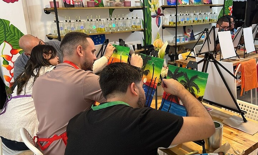 Image 4: Vibrant Sip and Paint Experience in Aguadilla
