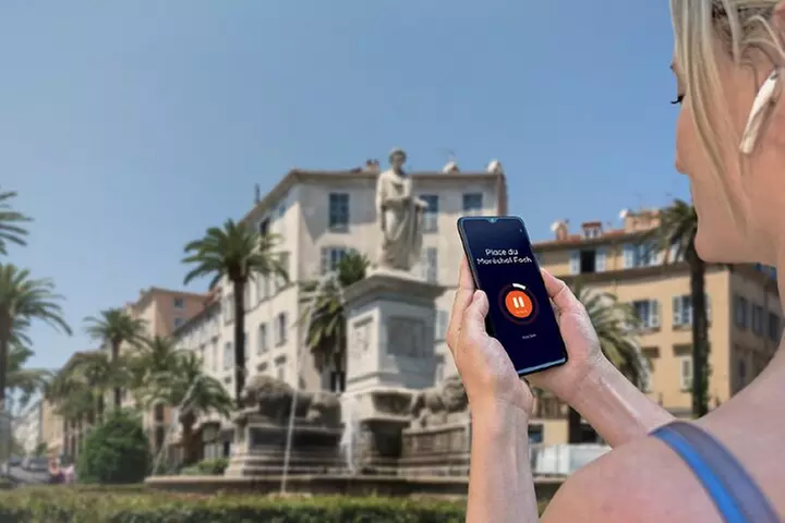 Ajaccio Visite audioguidée à pied 2h30 et 18 commentaires audios