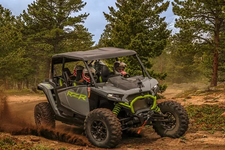 4 passenger UTV ride on mountain trail in Estes Park