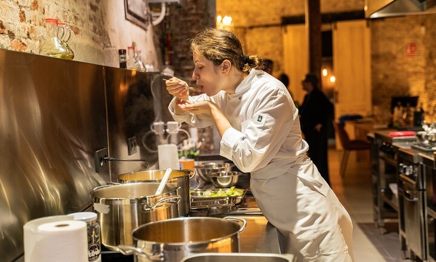 Image 23: Barcelona Paella Cooking Class &amp; Boqueria &amp; Hofmann-Trained Chefs