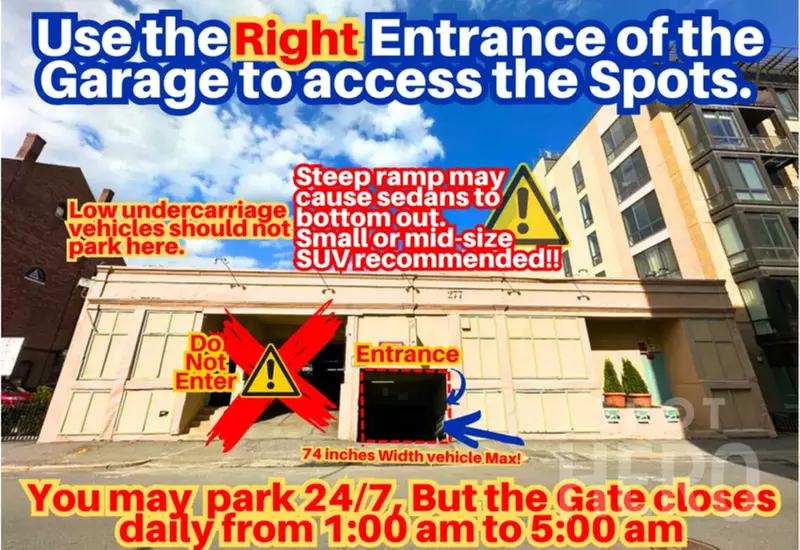 Parking at 277 Northampton St. Garage - Spot #44 - 52