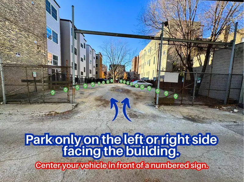 Parking at 4909 N. Kenmore Ave. Lot