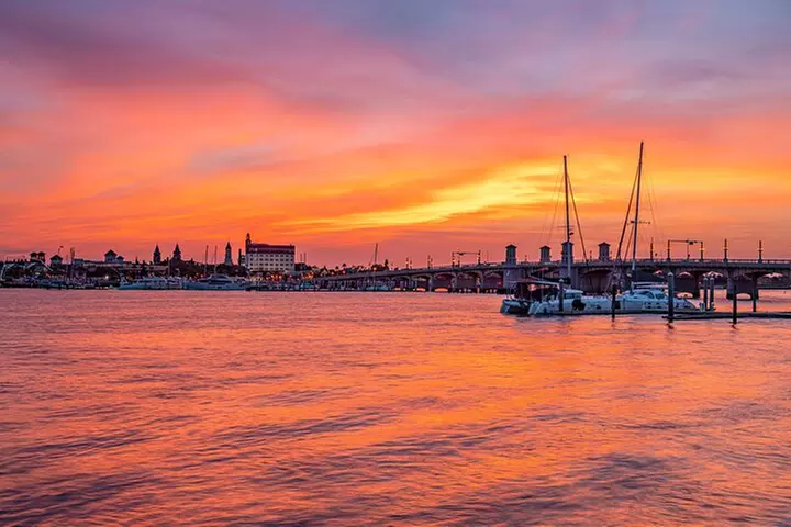 St. Augustine Champagne Sunset Cruise w Seasonal Nights of Lights