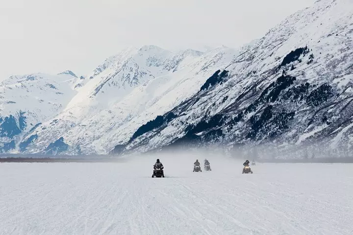Alaska's Spencer Glacier Snowmobile Private Tour