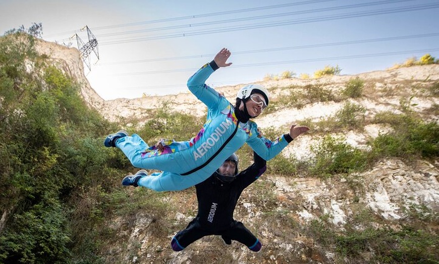 Image 3: Outdoor Wind Tunnel Skydiving Experience in Kent