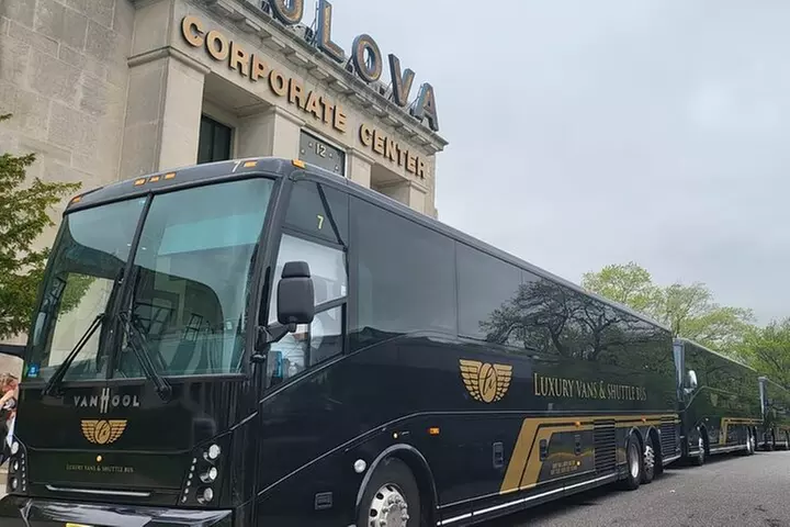 Luxury Coach Bus from Any Airport around NYC / Bus+WIFI