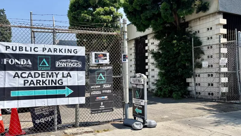 Parking at Academy LA Parking Lot