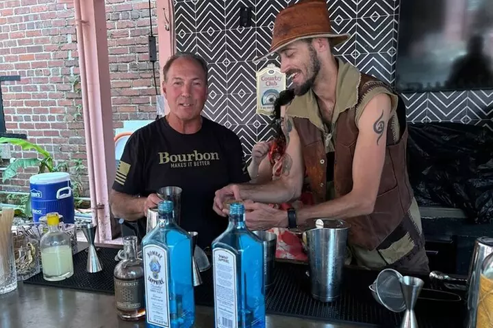 Sip History in The Sun Cabana Covered Cocktail Class