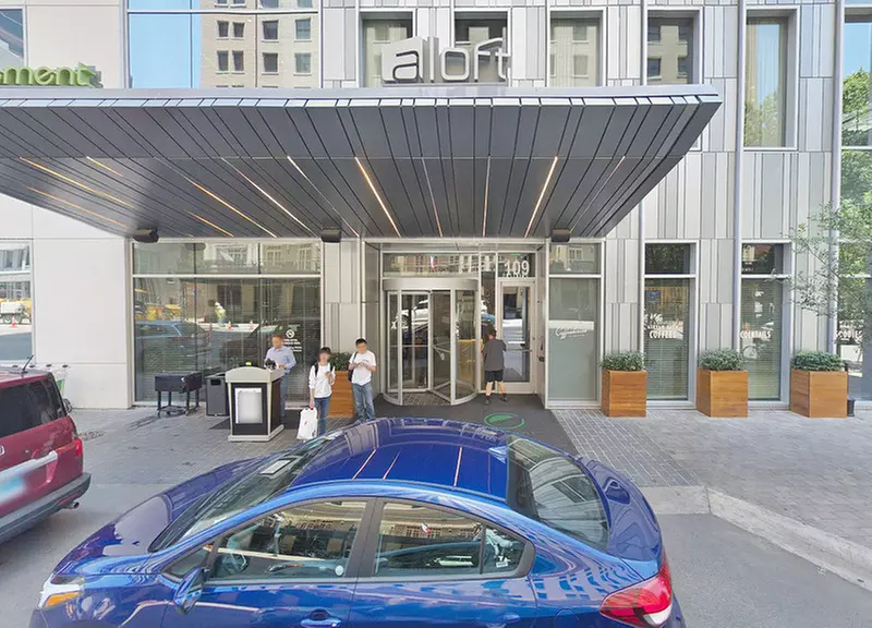 Parking at Aloft Element Hotel - Valet Kiosk - Second Medium