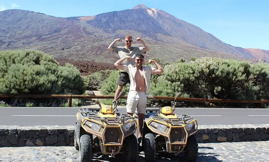 Image 1: Atardecer en quad en el volcán de Tenerife o durante el día